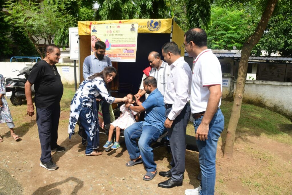 टाटा स्टील, टीकाकरण बूथ उद्घाटन